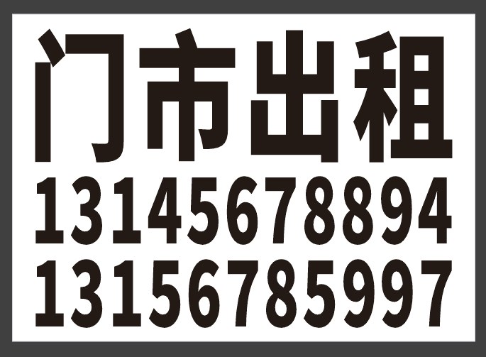 “门市出租”类快速生成 功能截图 3